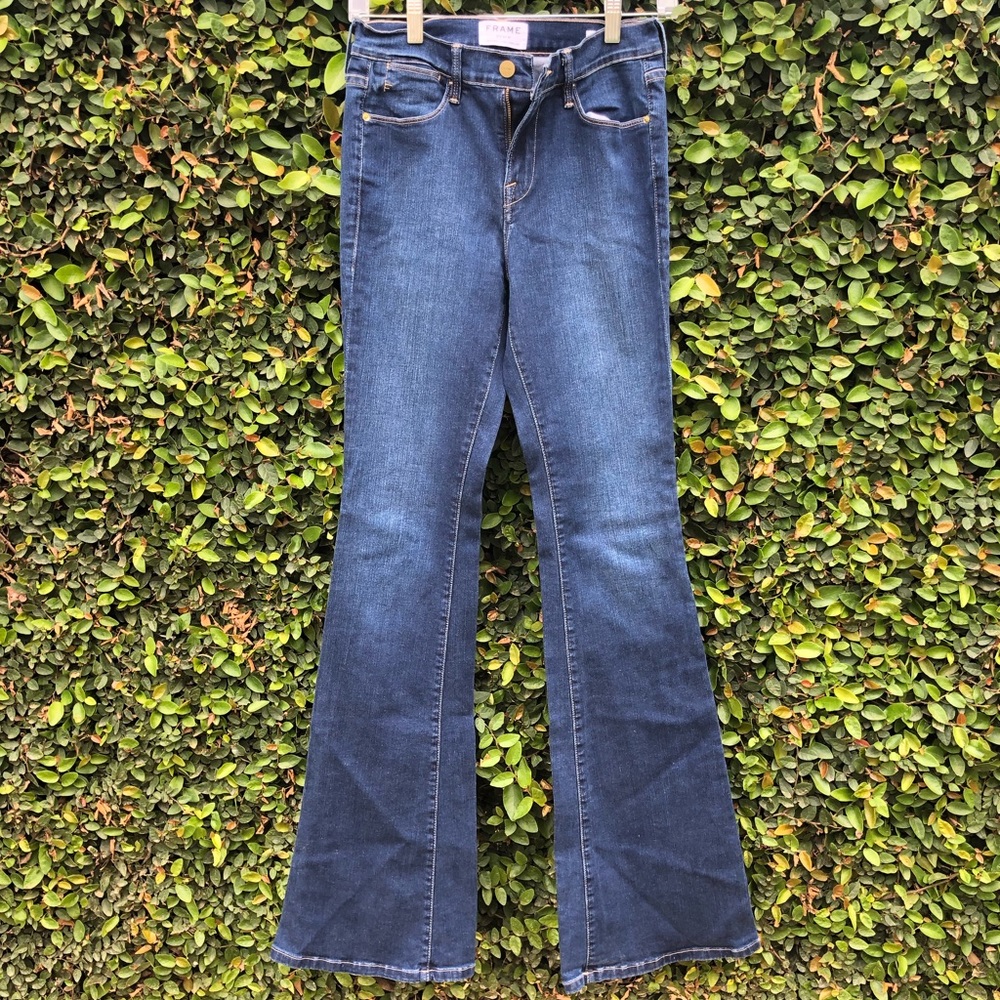 Frame Denim Le High Flare Benedict Canyon Jeans